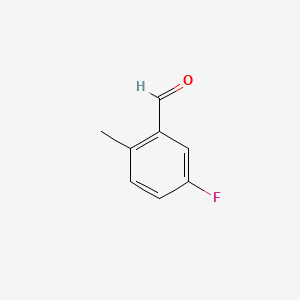 Chemical structure of 5-Fluoro-2-methylbenzaldehyde