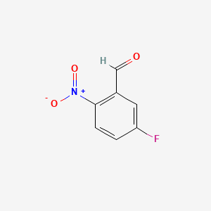 Chemical structure of 5-Fluoro-2-nitrobenzaldehyde