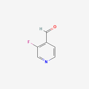 Chemical structure of 3-Fluoro-4-pyridinecarbaldehyde