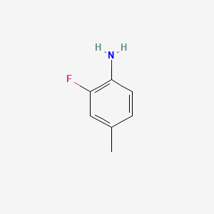 Chemical structure of 2-Fluoro-4-methylaniline