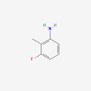 Chemical structure of 3-Fluoro-2-methylaniline