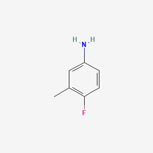 Chemical structure of 4-Fluoro-m-toluidine
