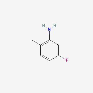Chemical structure of 5-Fluoro-o-toluidine
