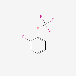 Chemical structure of 1-Fluoro-2-(trifluoromethoxy)benzene
