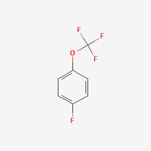 Chemical structure of 4-(Trifluoromethoxy)fluorobenzene
