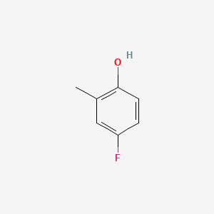 Chemical structure of 4-Fluoro-2-methylphenol