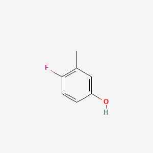 Chemical structure of 4-Fluoro-3-methylphenol