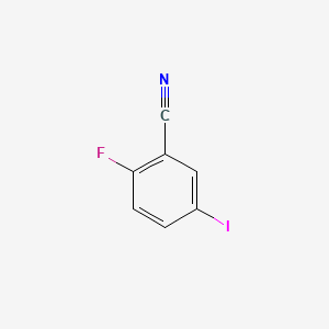 Chemical structure of 2-Fluoro-5-iodobenzonitrile