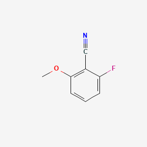 Chemical structure of 2-Fluoro-6-methoxybenzonitrile