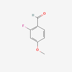 Chemical structure of 2-Fluoro-4-methoxybenzaldehyde