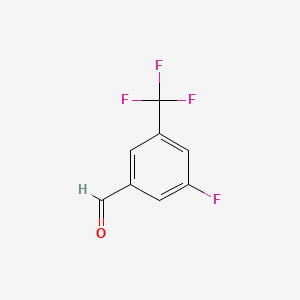 Chemical structure of 3-Fluoro-5-(trifluoromethyl)benzaldehyde