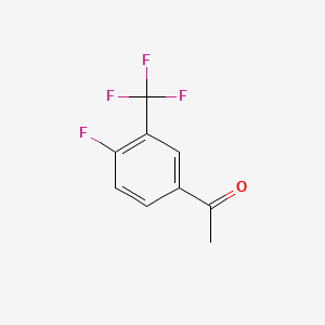 Chemical structure of 4'-Fluoro-3'-(trifluoromethyl)acetophenone