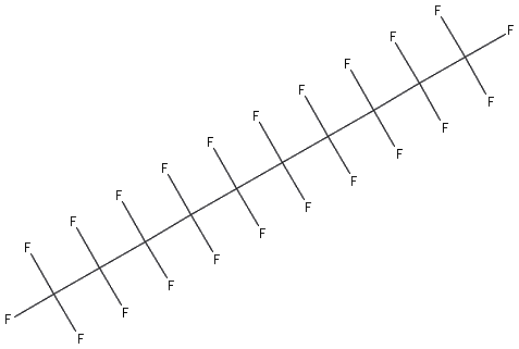 Chemical structure of Perfluorodecane