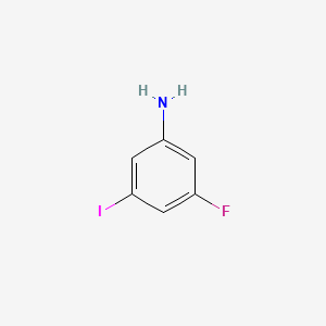 Chemical structure of 3-Fluoro-5-iodoaniline