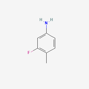Chemical structure of 3-Fluoro-4-methylaniline