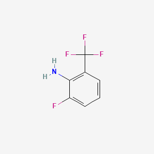 Chemical structure of 2-Fluoro-6-(trifluoromethyl)aniline