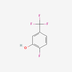 Chemical structure of 2-Fluoro-5-(trifluoromethyl)phenol