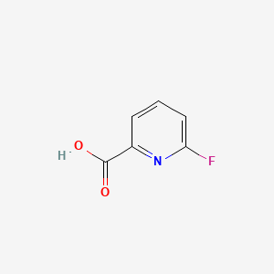 Chemical structure of 6-Fluoro-2-pyridinecarboxylic Acid