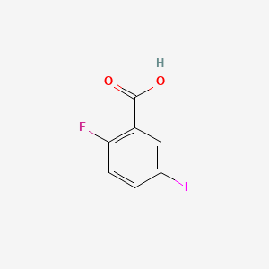 Chemical structure of 2-Fluoro-5-iodobenzoic acid