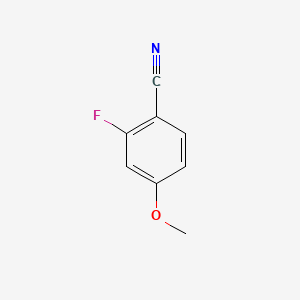 Chemical structure of 2-Fluoro-4-methoxybenzonitrile