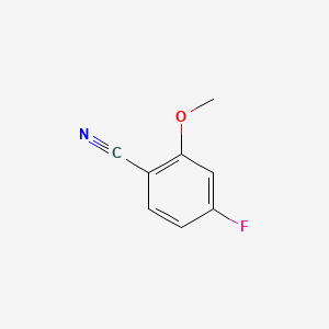 Chemical structure of 4-Fluoro-2-methoxybenzonitrile
