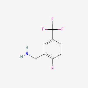 Chemical structure of 2-Fluoro-5-(trifluoromethyl)benzylamine