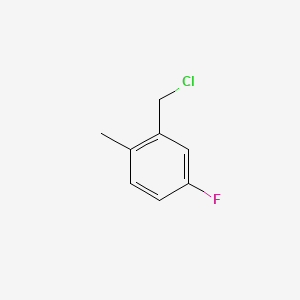 Chemical structure of 5-Fluoro-2-methylbenzyl chloride