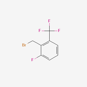 Chemical structure of 2-Fluoro-6-(trifluoromethyl)benzyl bromide