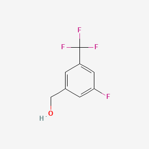 Chemical structure of 3-Fluoro-5-(trifluoromethyl)benzyl alcohol