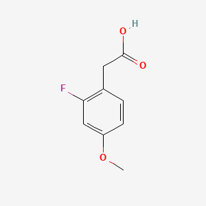 Chemical structure of 2-Fluoro-4-methoxyphenylacetic acid