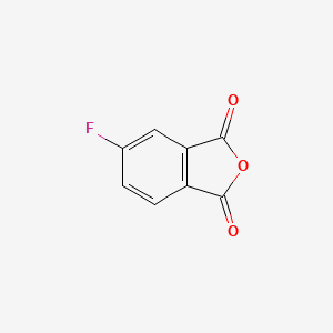 Chemical structure of 4-Fluorophthalic anhydride