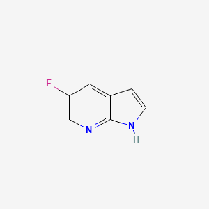 Chemical structure of 5-Fluoro-1H-pyrrolo[2,3-b]pyridine