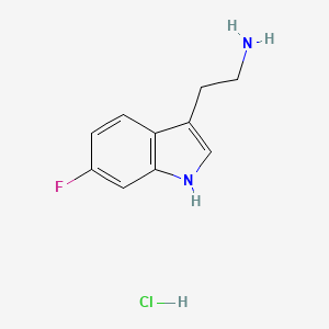 Chemical structure of 6-Fluorotryptamine hydrochloride