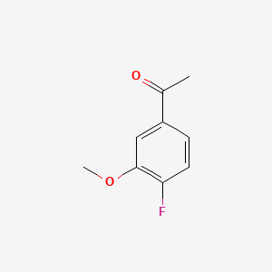 Chemical structure of 4'-Fluoro-3'-methoxyacetophenone