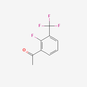 Chemical structure of 2'-Fluoro-3'-(trifluoromethyl)acetophenone