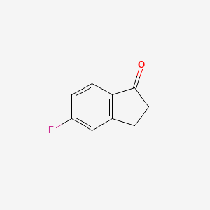 Chemical structure of 5-Fluoro-1-indanone