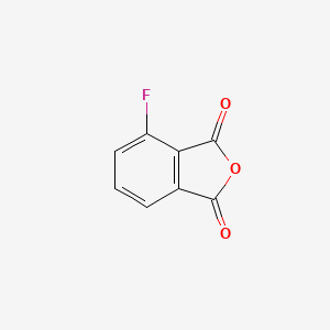 Chemical structure of 3-Fluorophthalic anhydride
