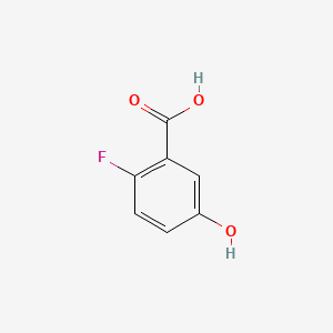 Chemical structure of 2-Fluoro-5-hydroxybenzoic acid