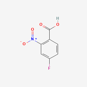 Chemical structure of 4-Fluoro-2-nitrobenzoic acid