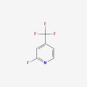 Chemical structure of 2-Fluoro-4-(trifluoromethyl)pyridine