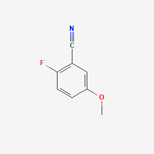 Chemical structure of 2-Fluoro-5-methoxybenzonitrile