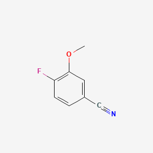 Chemical structure of 4-Fluoro-3-methoxybenzonitrile