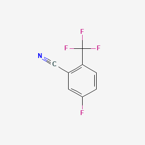 Chemical structure of 5-Fluoro-2-(trifluoromethyl)benzonitrile
