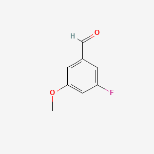 Chemical structure of 3-Fluoro-5-methoxybenzaldehyde