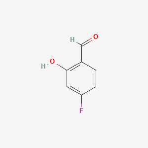 Chemical structure of 4-Fluorosalicylaldehyde