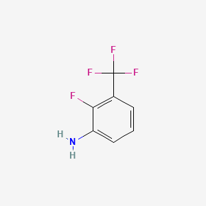 Chemical structure of 3-Amino-2-fluorobenzotrifluoride
