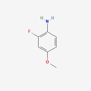 Chemical structure of 2-Fluoro-4-methoxyaniline