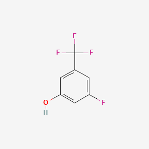 Chemical structure of 3-Fluoro-5-(trifluoromethyl)phenol