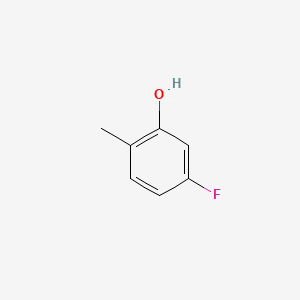 Chemical structure of 5-Fluoro-2-methylphenol