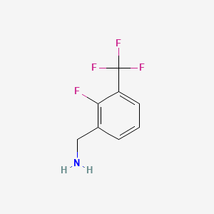 Chemical structure of 2-Fluoro-3-trifluoromethylbenzylamine